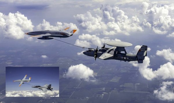 Беспилотник-дозаправщик MQ-25 Stingray: будущее авиации США